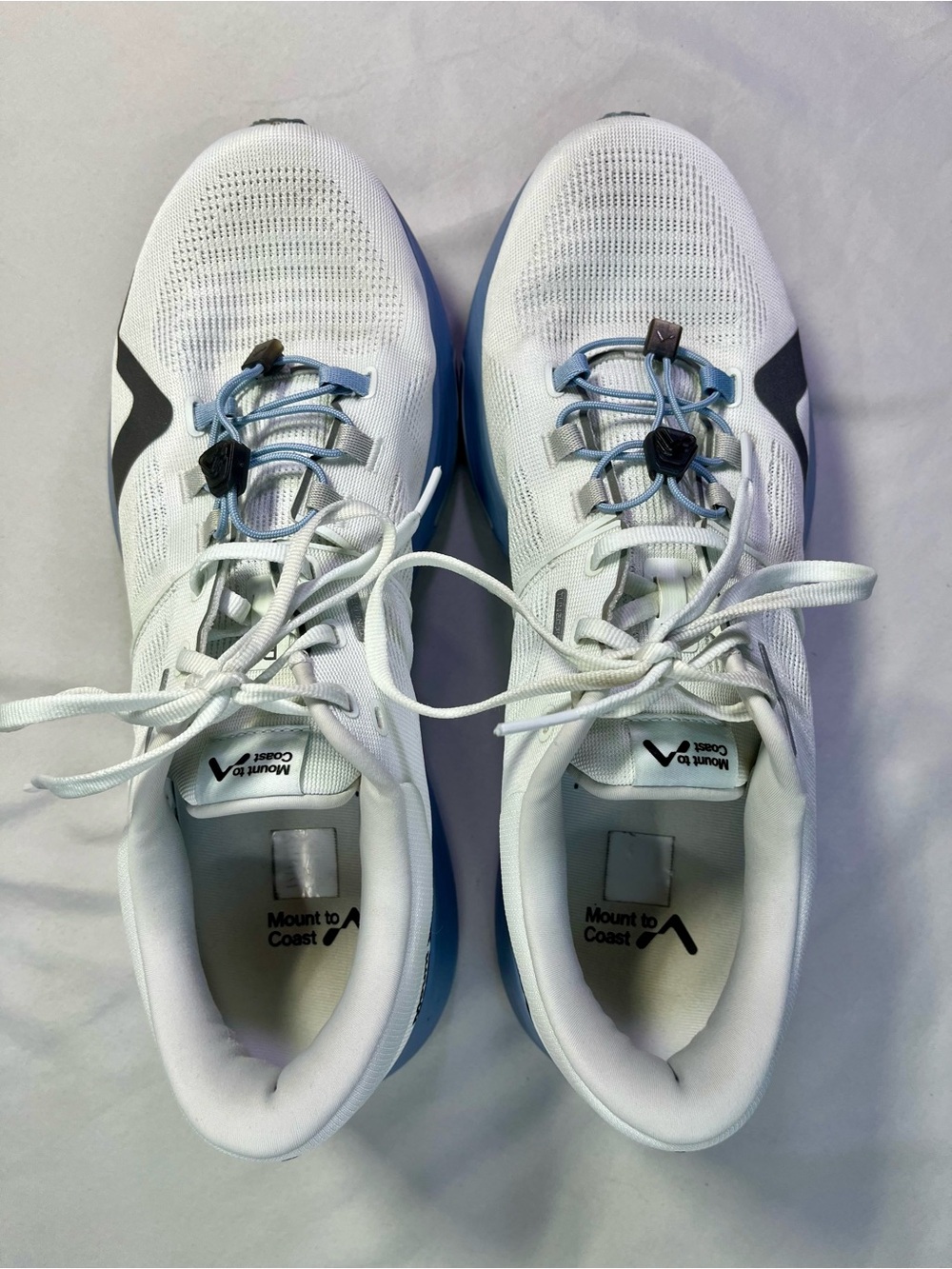 Free People Mount to Coast R1 Running Shoes Sneakers Twilight Blue White 11 - Picture 9 of 14